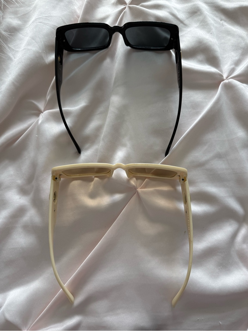 Princess Polly Black & Cream Rectangular Sunglasses Duo - Picture 3 of 5